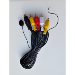 OEM - AV Sender 2,4GHz Kablosuz Ses ve Görüntü Aktarıcı Kablo Siyah K009