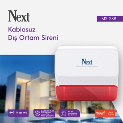 Kablosuz Dış Ortam Sireni MS-S8B - Thumbnail