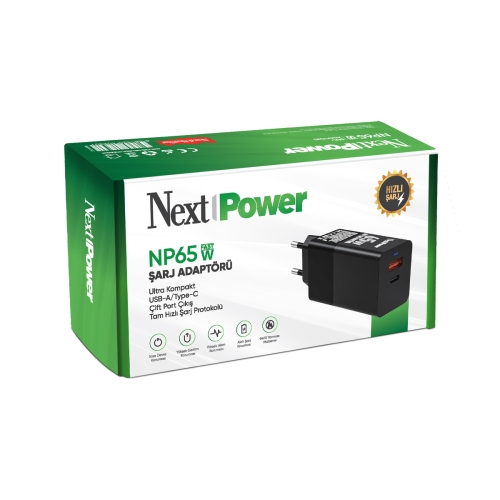 NP65W Hızlı Şarj Adaptörü