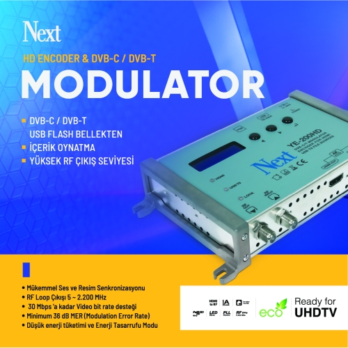 YE-200HD DVB-C/T ENCODER MODULATOR