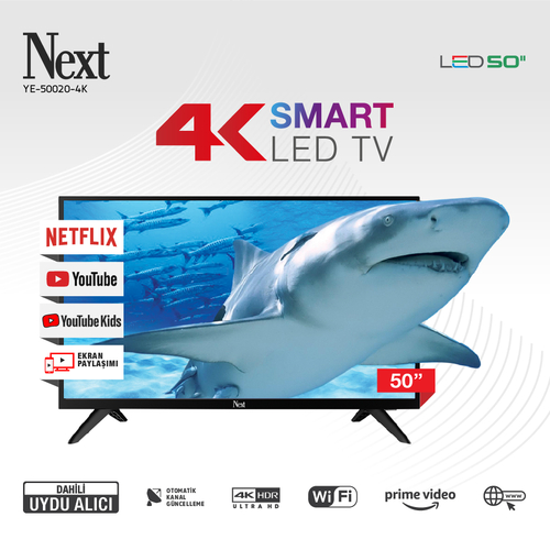 YE-50020-4K 50 İnç Linux Smart Televizyon
