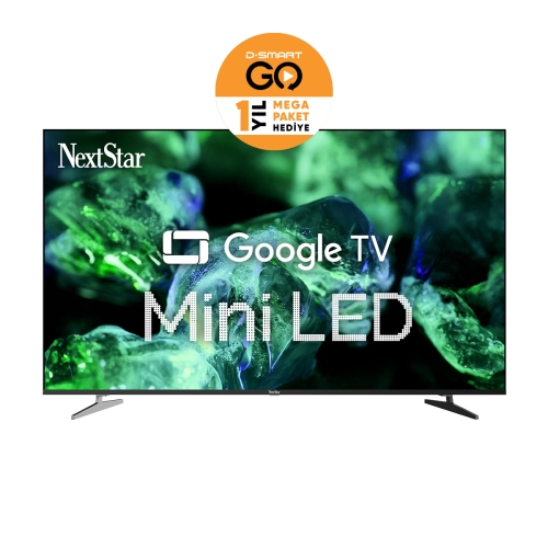 YE-65IDWG11 65'' 165 Ekran Uydu Alıcılı 4K Ultra HD Google MiniLED TV