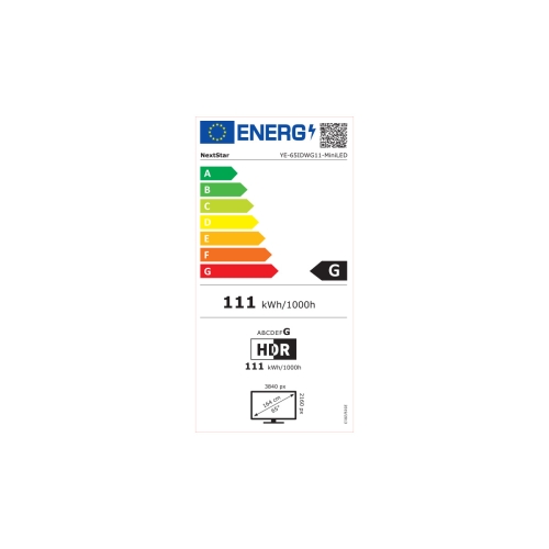 YE-65IDWG11 65'' 165 Ekran Uydu Alıcılı 4K Ultra HD Google MiniLED TV