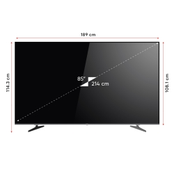 YE-85IDWG11 85'' 216 Ekran Uydu Alıcılı 4K Ultra HD Google MiniLED TV - Thumbnail